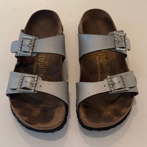 Papillio Kids Silver Buckle Sandals